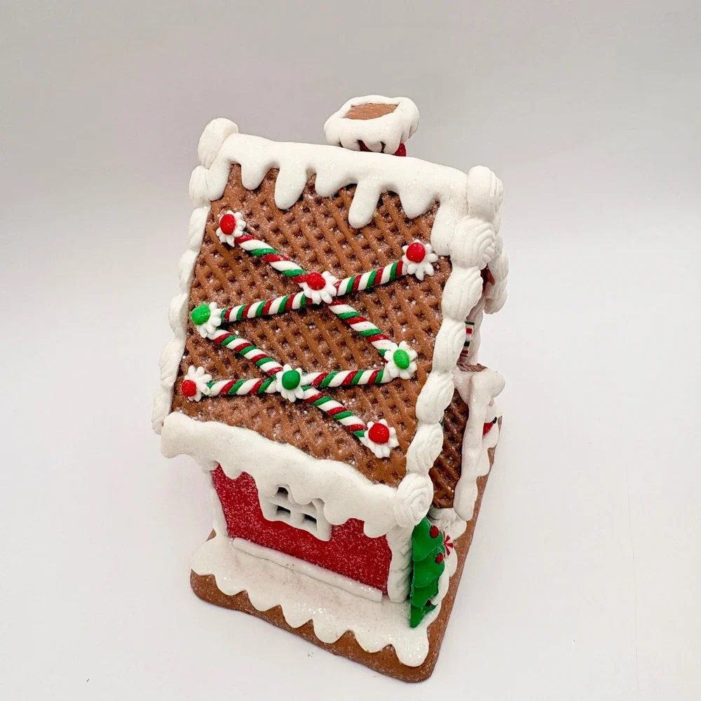 Light Up Gingerbread House Christmas Holiday Home Decor Tabletop Decoration - Picture 2 of 6